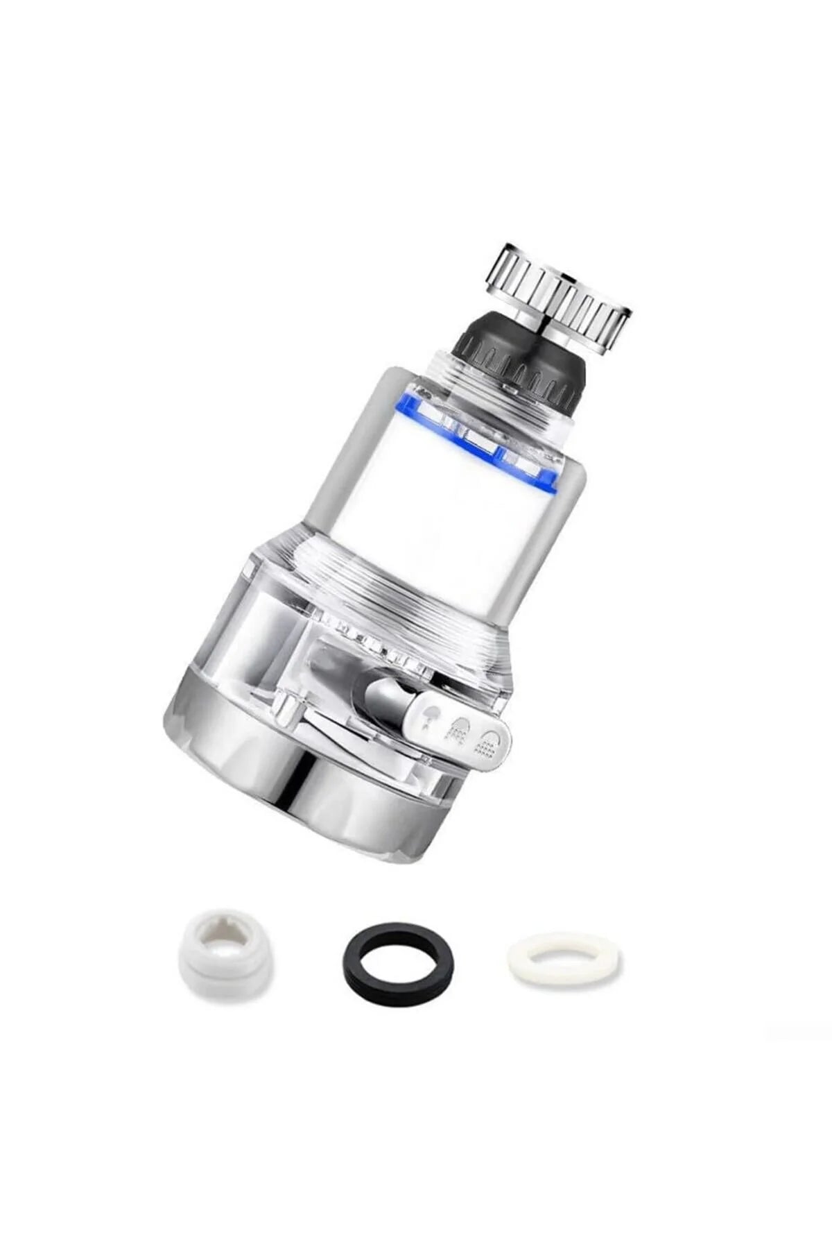 Bodhair Kireç Önleyici, Filtreli Musluk Başlığı 3 Kademeli 360 Derece Döner